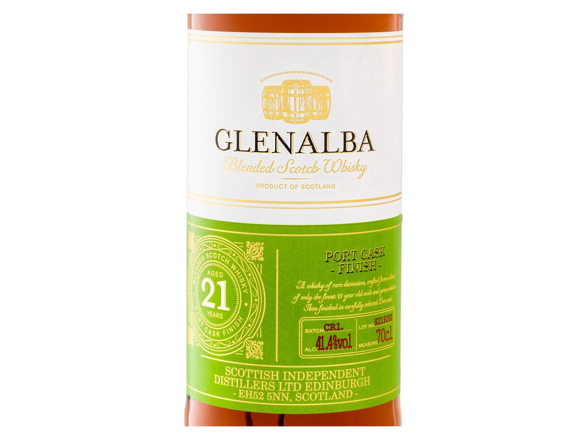 Glen Alba Blended Scotch Whisky 21 Jahre Port Cask Finish 0,7 l - Bild 2