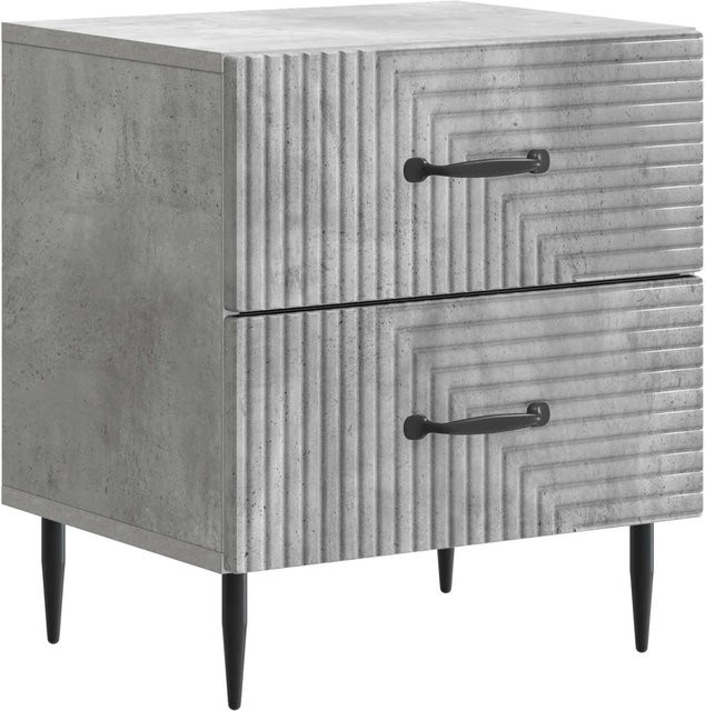 vidaXL Nachttisch in Betongrau im Vintage-Design, B/T/H: 43 x 34,5 x 47,5 cm - Bild 1
