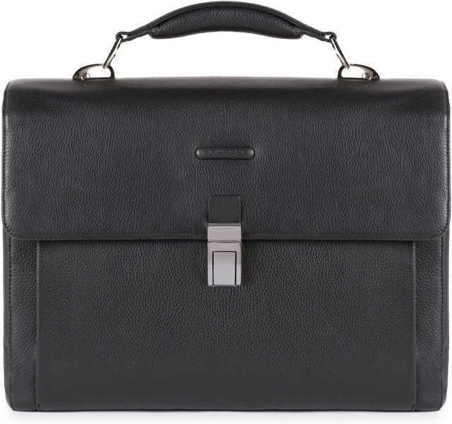 Piquadro Modus Laptoptasche mit iPad-Fach und drei Fächern in Schwarz - Bild 1
