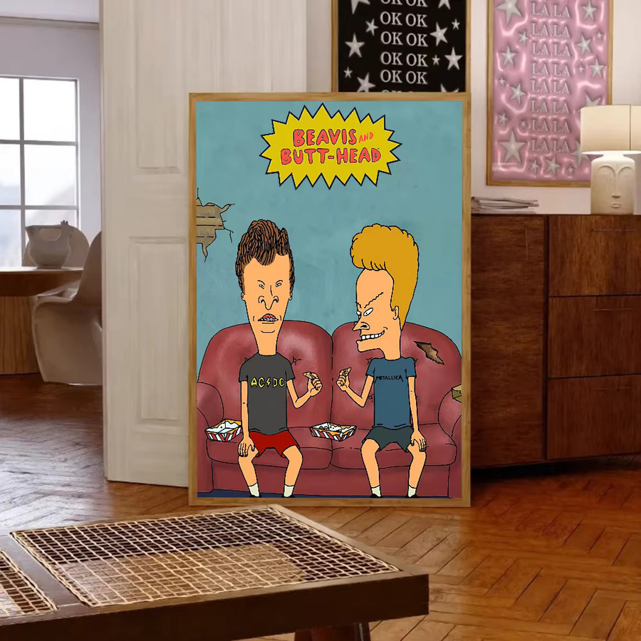Beavis And Bolt-Head Wanddekoration von kayou als selbstklebender, wasserfester Papieraufkleber für dein Zimmer oder die Bar - Bild 4
