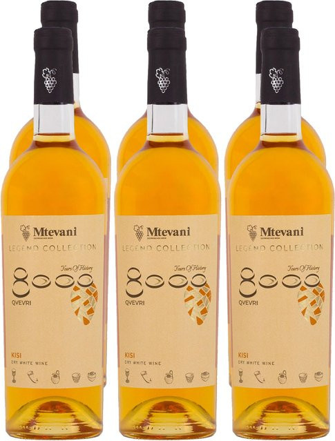 Mtevani Legend Collection, Kisi, Qvevri, Orangewein, 2023, 6 x 0,75 l - Bild 1