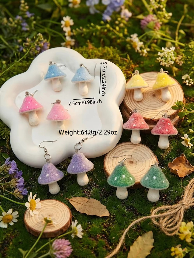 YULUCH Ohrring-Set, Kunstharz, Bunt, Damen - Bild 6