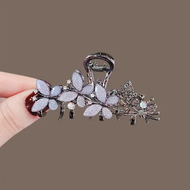 HIYAYZ Haarspange Schmetterling mit Strass, Damen - Bild 1