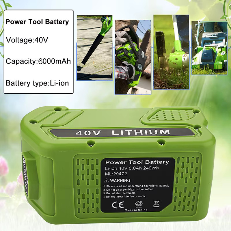 GreenWorks 40V 6000mAh Li-Ionen-Akku für G-MAX Elektrowerkzeuge - Bild 3