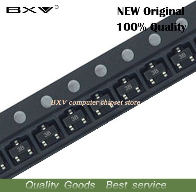 100 Stück BC856B SMD Transistor SOT-23 in Schwarz von BXV - Bild 1