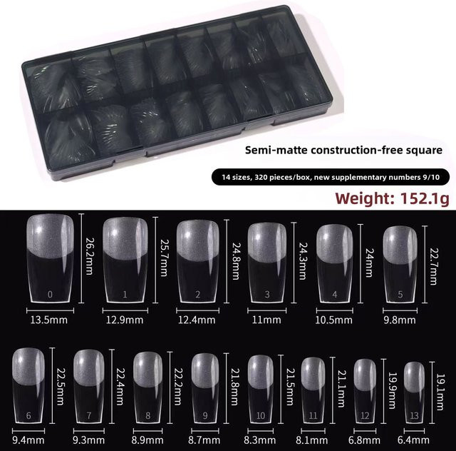 MISS SHAKA Nageltips, halbmatt, Unisex - Bild 1