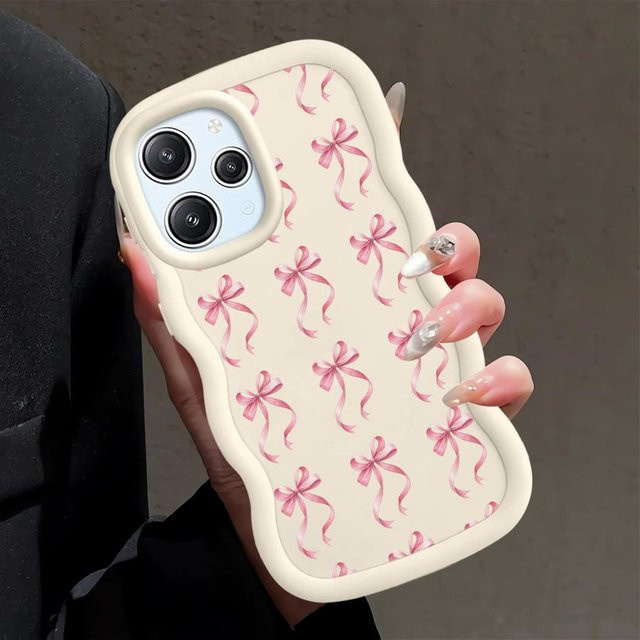 Weiche Handyhülle mit Schleife für Xiaomi Poco X3 NFC, X3 Pro, X5 und Poco X5 Pro in Rosa - Bild 1