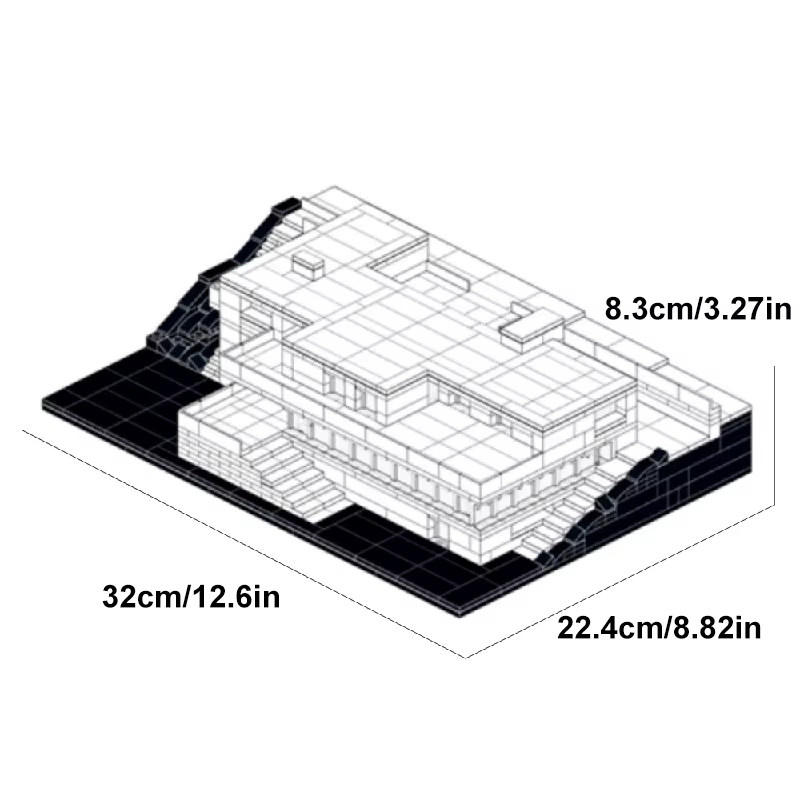 Villa Tugendhat Bausteine, Modell, Ziegel Montage, Kleine Partikel - Bild 4
