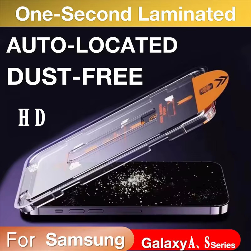 HD Panzerglas für Samsung Galaxy S26 S25 S24 Ultra A57 A56 A55 A37 A34 A32 A17 A16 A07 A54 mit staubfreier Installation, transparent - Bild 2
