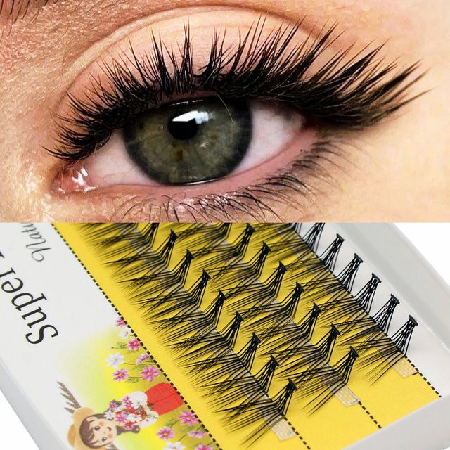 MUYD Fox Eyes L Curl Nerz Falsche Wimpern, Black, Unisex - Bild 1