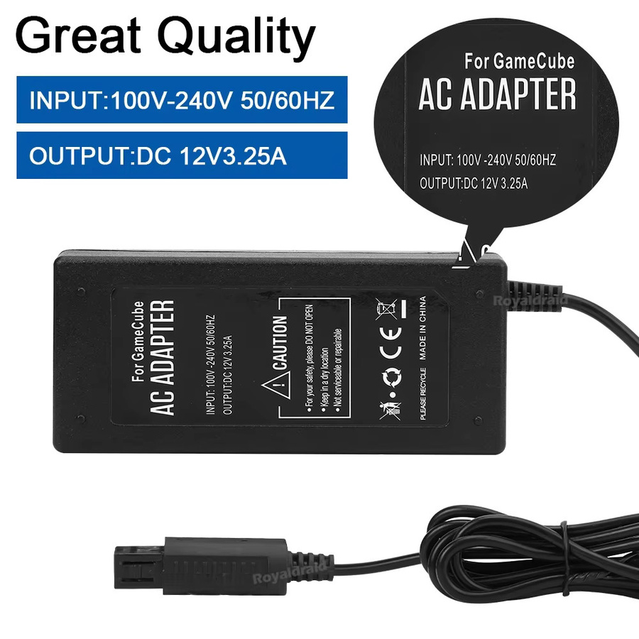 HeroAngel AC-Adapter Netzteil für GameCube Videospielkonsole in Schwarz - Bild 4