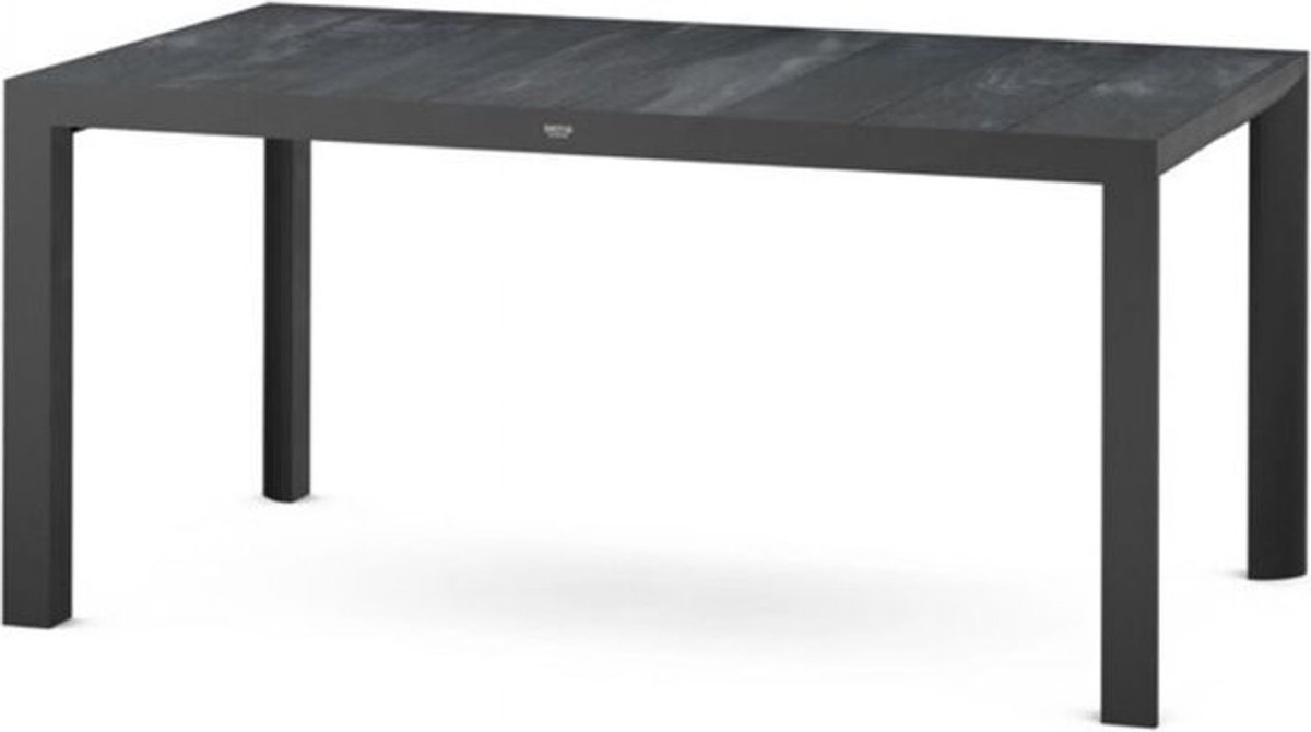 Siena Garden Silva Esstisch mit Keramikplatte in Wood Grey und Aluminiumgestell in matt Anthrazit, B/T: 160 x 90 cm - Bild 1