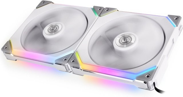 Lian Li UF-SL140-2W PC-Gehäuse-Lüfter Weiß 2er Pack mit LED-Beleuchtung B/H/T: 14 x 14 x 2,5 cm - Bild 2