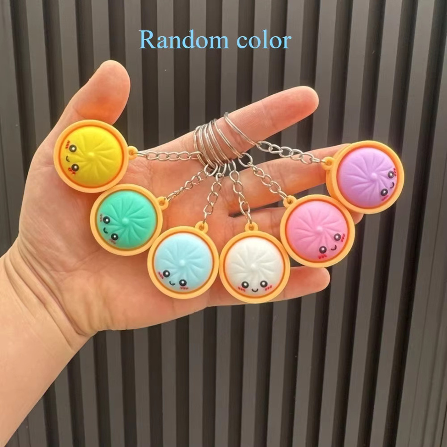 Schlüsselanhänger Dumpling Baozi, multicolor, Kunststoff, Unisex - Bild 3