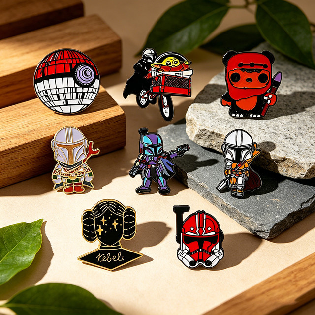 Star Wars Emaille-Pin-Set, 8-teilig, Bunt, Unisex - Bild 1