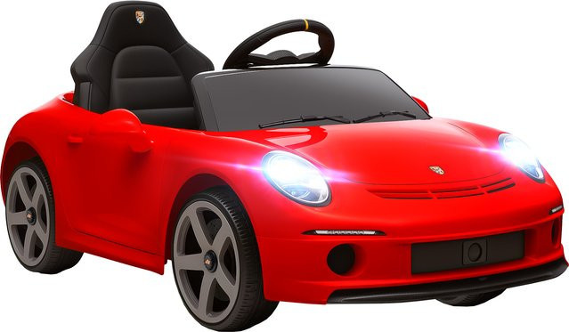 Aosom RUF GT Elektroauto für Kinder, mit Fernbedienung, Licht und Musik, Rot, ab 3 Jahre - Bild 1