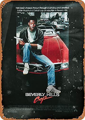 Dsydec Beverly Hills Cop Metallschild im Vintage Look als Kunstdruck in Multicolor, B/H: 20 x 20 cm - Bild 1