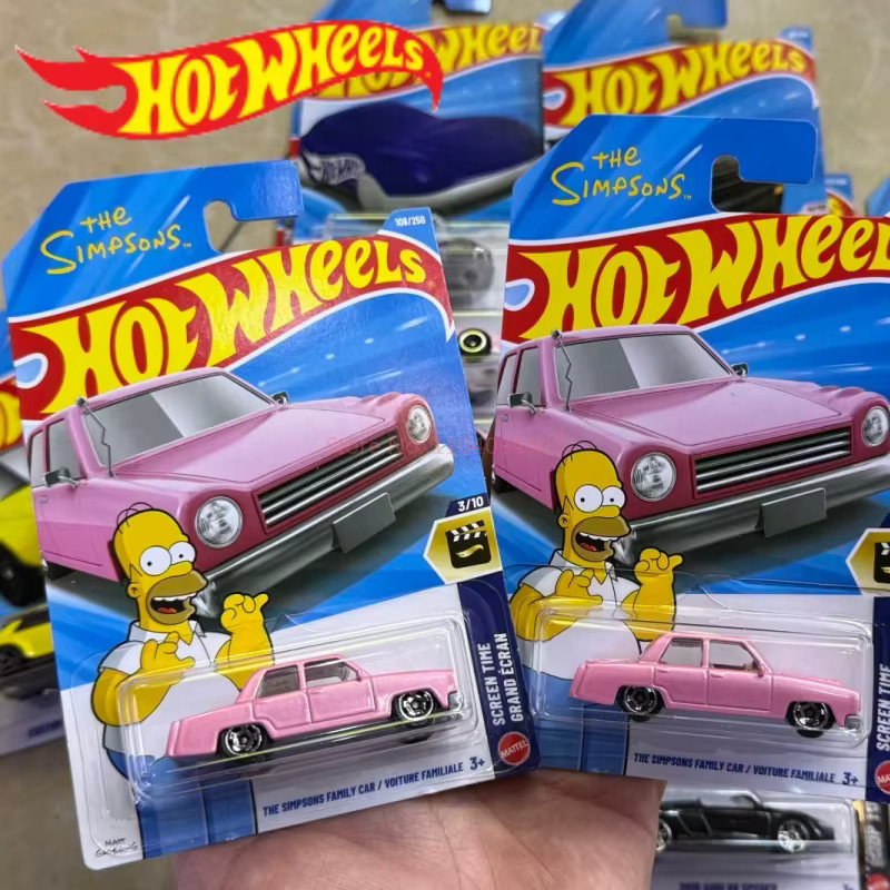 Hot Wheels Die Simpsons Familienauto, Spielzeugauto, 1:64, Rosa, ab 3 Jahren - Bild 2