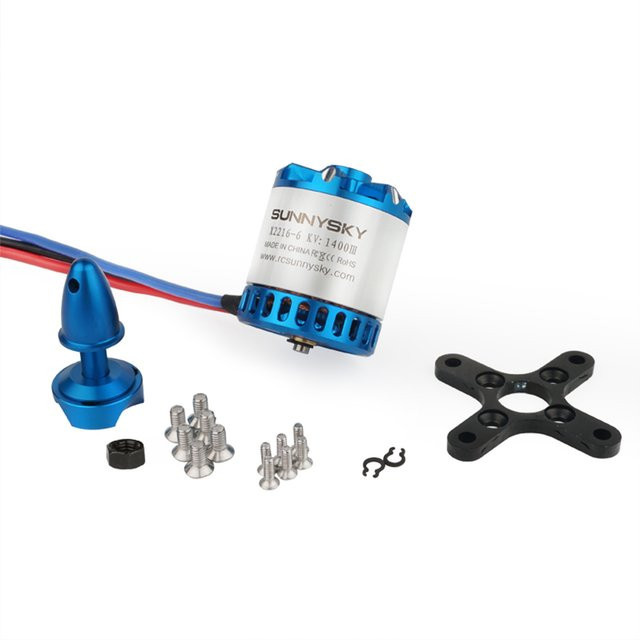 SUNNYSKY Bürstenloser Motor RC Drohne Flugzeug, Metall, Blau - Bild 1
