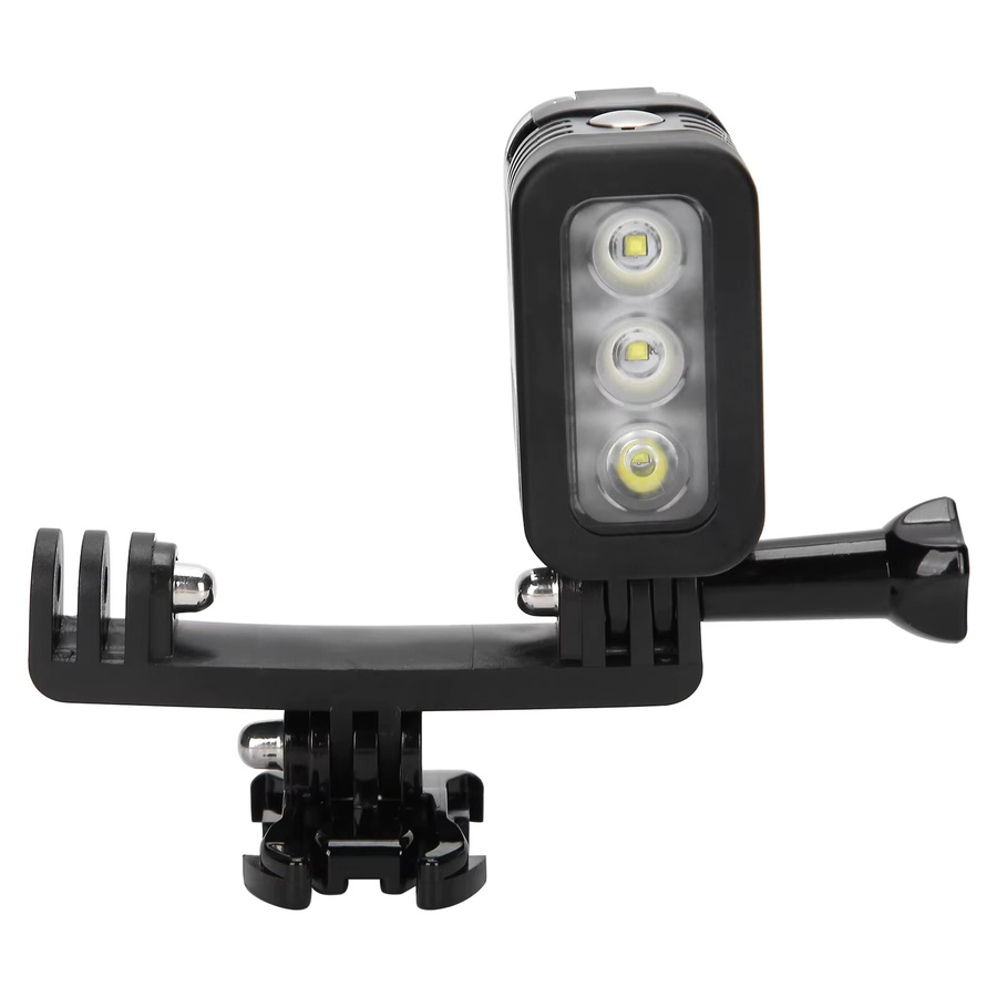 Wasserdichtes LED-Unterwasser-Fülllicht für GoPro HERO 4 Bewegungskameras, Schwarz, bis 45 m Tiefe - Bild 4