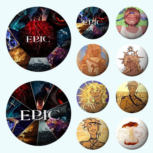E-Epics Brosche, Weißblech, Unisex - Bild 1
