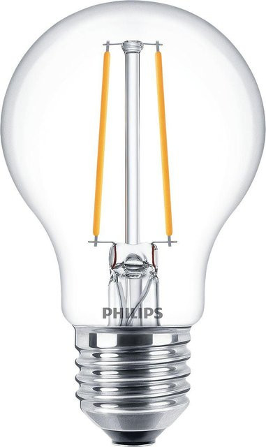 Philips LED-Lampe E27 A60 15W Warmweiß Transparent - Bild 1