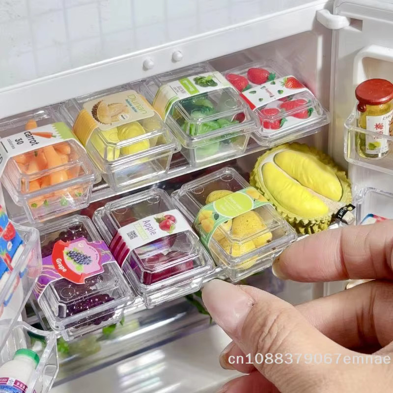 ZYAS Puppenzubehör, Miniatur-Lebensmittel Supermarkt-Gemüse Obst, 1-teiliges Set - Bild 3