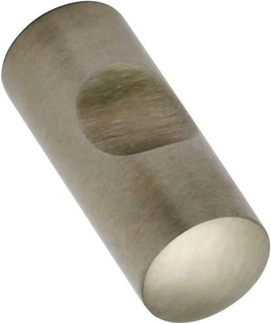 Technik Team Möbelknopf Subra in Edelstahl gebürstet, Farbe Silber, Durchmesser: 10 mm, Tiefe: 24 mm - Bild 1