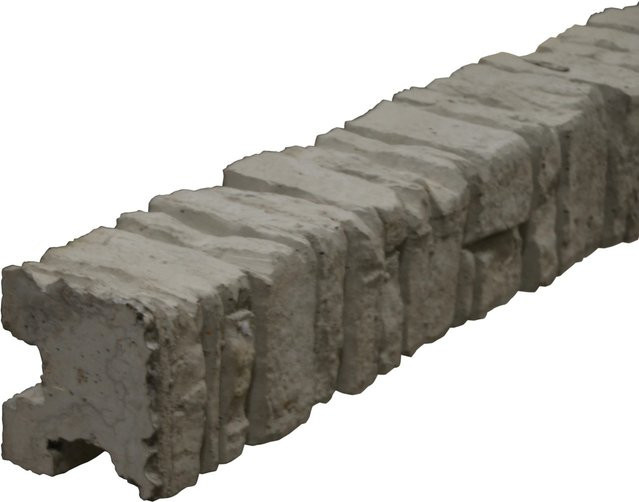 Beckers Betonzaun Eckpfosten Mediterran Nostalgie in Betongrau, H x B x T: 305 x 12 x 12,5 cm - Bild 1