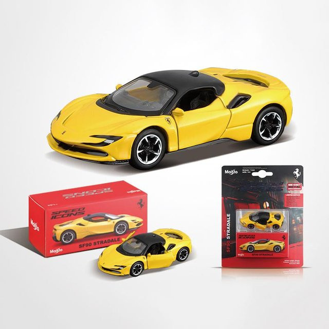 Maisto Ferrari Sf90 Stradale, Diecast Modell, 1:64, Metall, ab 14 Jahre - Bild 1
