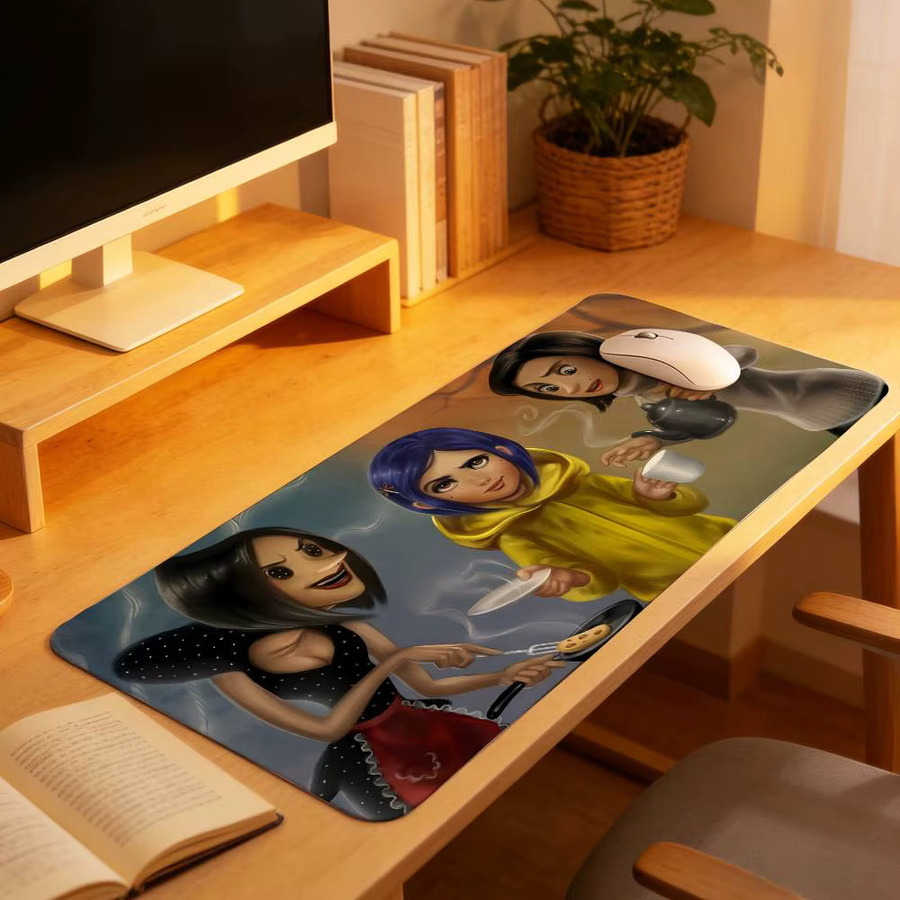 Anime C-Coraline Mauspad Multicolour Schreibtischunterlage für Laptop und Tastatur - Bild 4