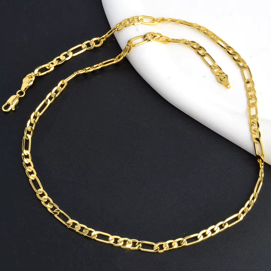 Sunny Jewelry Halskette, 18 Karat vergoldet, Gold, Unisex, 5 mm - Bild 2