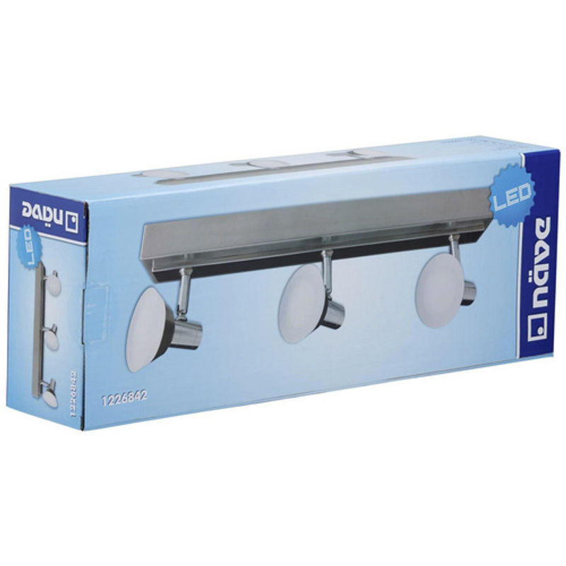 Näve LED-Spotbalken Jericho 3er Set Silberfarben inkl. Leuchtmittel - Bild 2