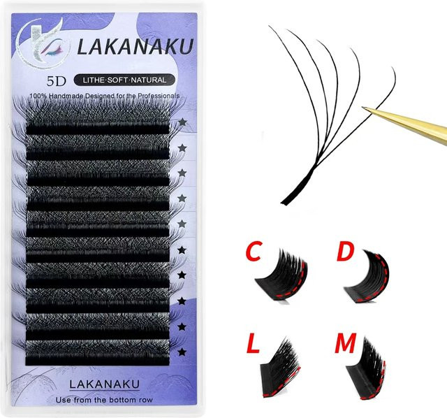 LAKANAKU W-Form Wimpernverlängerung, Black, Unisex - Bild 1