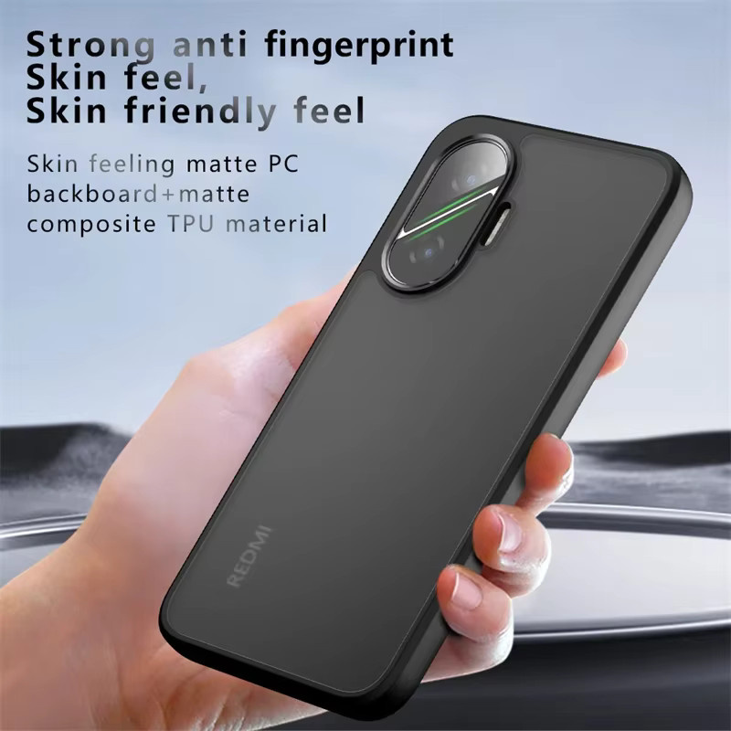 Xiaomi POCO F7 Schutzhülle aus Silikon und TPU PC in Transparent und Schwarz - Bild 5