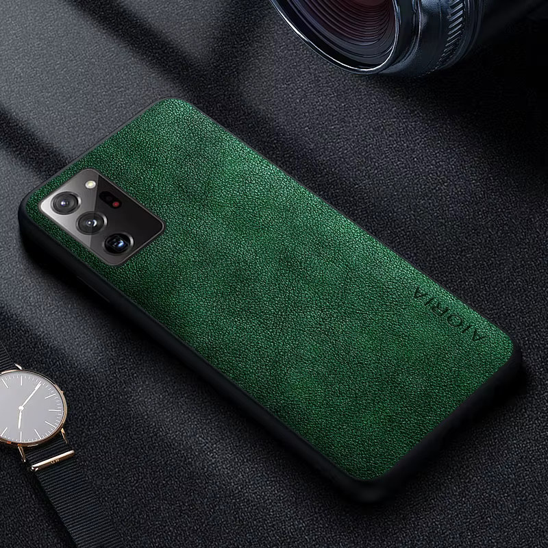 Premium Leder-Handyhülle im Retro-Business-Stil für Samsung Galaxy Note 20 Ultra und Galaxy Note 20 in Schwarz - Bild 2