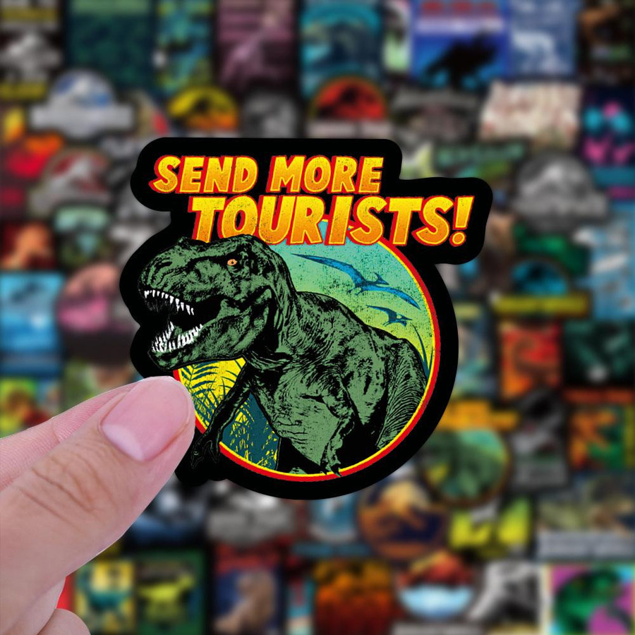 Yiran toy Jurassic Park Dinosaurier Graffiti Aufkleber Set - Bild 3
