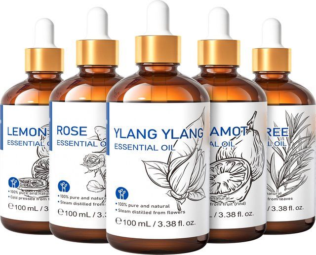 HIQILI Ätherisches Öl mit Ylang-Ylang, Citronella und Geranie, 100 % natürlich, 100 ml - Bild 1