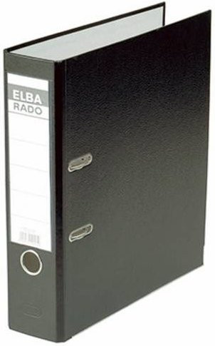 Elba Ordner Rado Brillant DIN A4 in Schwarz mit 80 mm Rückenbreite - Bild 1
