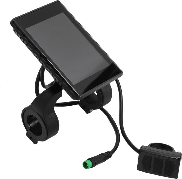 DOACT Wasserdichtes 5-Pin LCD-Display für E-Bikes und E-Scooter in Schwarz - Bild 1