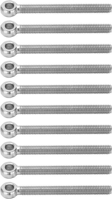 10 Stück Ringschrauben aus 304 Edelstahl in Silber, M6 x 60 mm von TOMTOP JMS - Bild 1