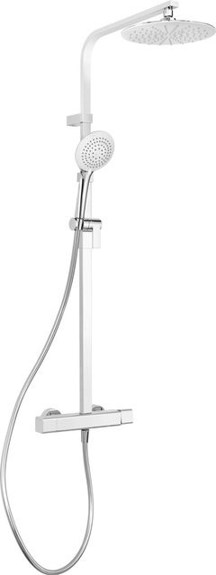 baliv Überkopfbrause-Set KBS-23.450 Thermostat-Duscharmatur mit Regendusche und Handbrause, Verchromt/Silber - Bild 1