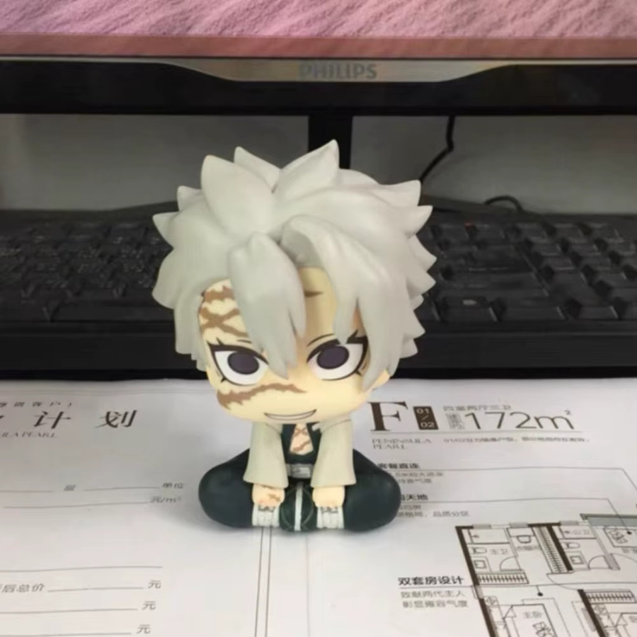 Bandai Demon Slayer Figuren Set, Mitsuri Kanroji Sanemi Shinazugawa Giyuu Tomioka Muichiro Tokito, 10cm, Sammlerstücke - Bild 2