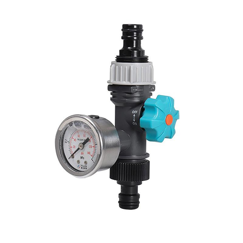 EmilyWoo Einstellbarer Druckregler G3/4'' mit Manometer für die Garten- und Gewächshausbewässerung - Bild 3