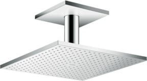 Hansgrohe Axor Kopfbrause mit Deckenanschluss, quadratisch, Chrom, Breite: 30 cm, Tiefe: 30 cm, 1 Jet und Rain-Funktion mit Anti-Kalk-Funktion - Bild 1
