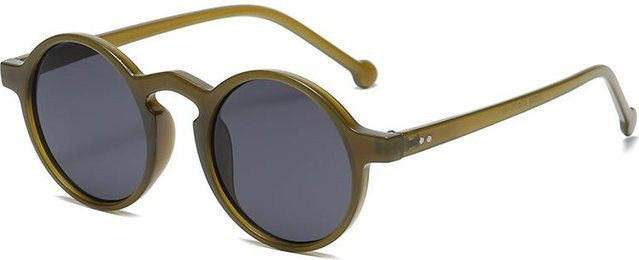 NATAWA Sonnenbrille, rund, Vollrand, Kunststoff, grün, Damen - Bild 1