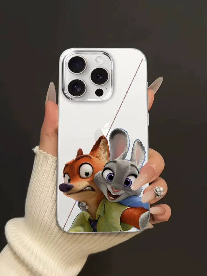 Mesuca Anime Z-Zootopias Handyhülle für iPhone 15 14 13 12 11 Pro Max Plus SE 2020 Transparent - Bild 5