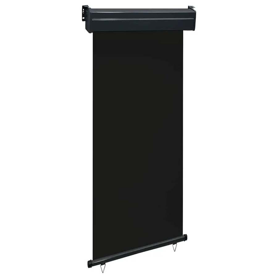 Furnicato Balkon-Seitenmarkise aus Polyester in Schwarz, B: 105 cm, H: 250 cm - Bild 2