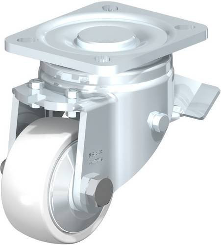 Blickle Lenkrolle LH-SPO 75G-ST-FA mit Feststeller, Rad-Durchmesser: 75 mm, Tragfähigkeit: 300 kg, Farbe: Grau/Weiß - Bild 1