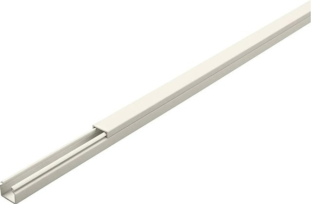 ASS Leitungsführungskanal aus PVC in Alpinweiß, B/H: 18 x 18 mm, Länge: 2 m - Bild 1